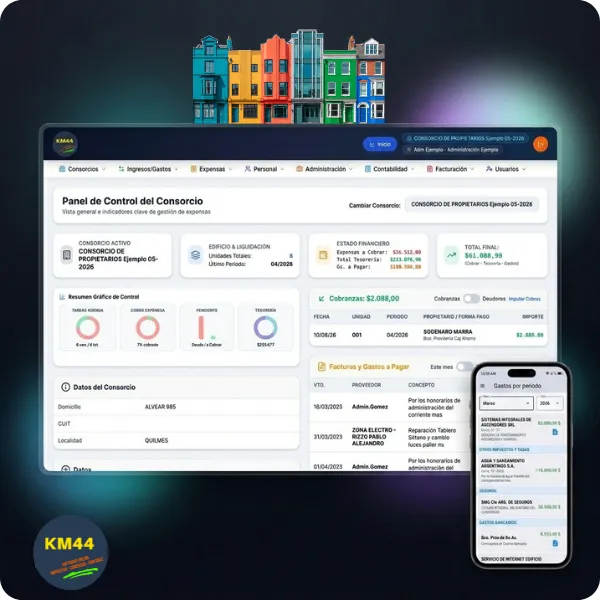 Sistema de administración de consorcios y aplicacion online gratis